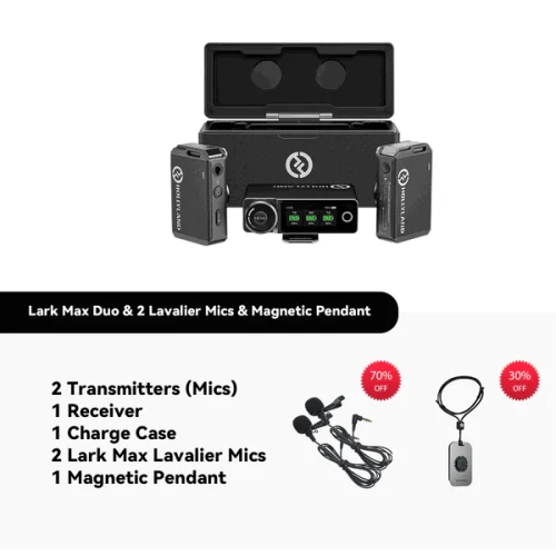 Hollyland LARK MAX Duo 2-Person Wireless Microphone System