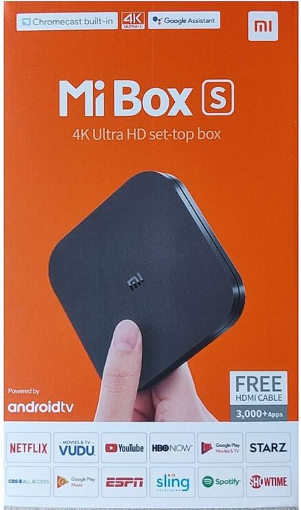Xiaomi Mi Box S 4K HDR Android TV with DBA Streaming Media Player & Voice Assistant Remote