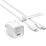 Anker Nano 3 30W Adapter with Type C to Lightning Cable (B2152)