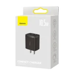 Baseus 10.5W Compact Mobile Charger Dual USB With CN PIN - Image 2