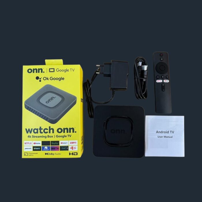 ONN Android TV 4K UHD Streaming Device with Voice Remote Control Google Assistant - Image 2