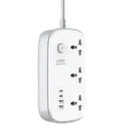 LDNIO SC3416 Universal Power Strip with 3 Sockets and USB Charging