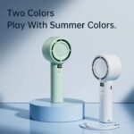 Plextone F2 Handheld Fan 5 Gears With Display - Image 3