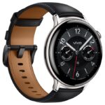 vivo watch 5 stainless steel frame with Leather Strap
