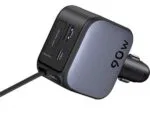 UGREEN 90W Fast Car Charger with Retractable Cable - Image 2